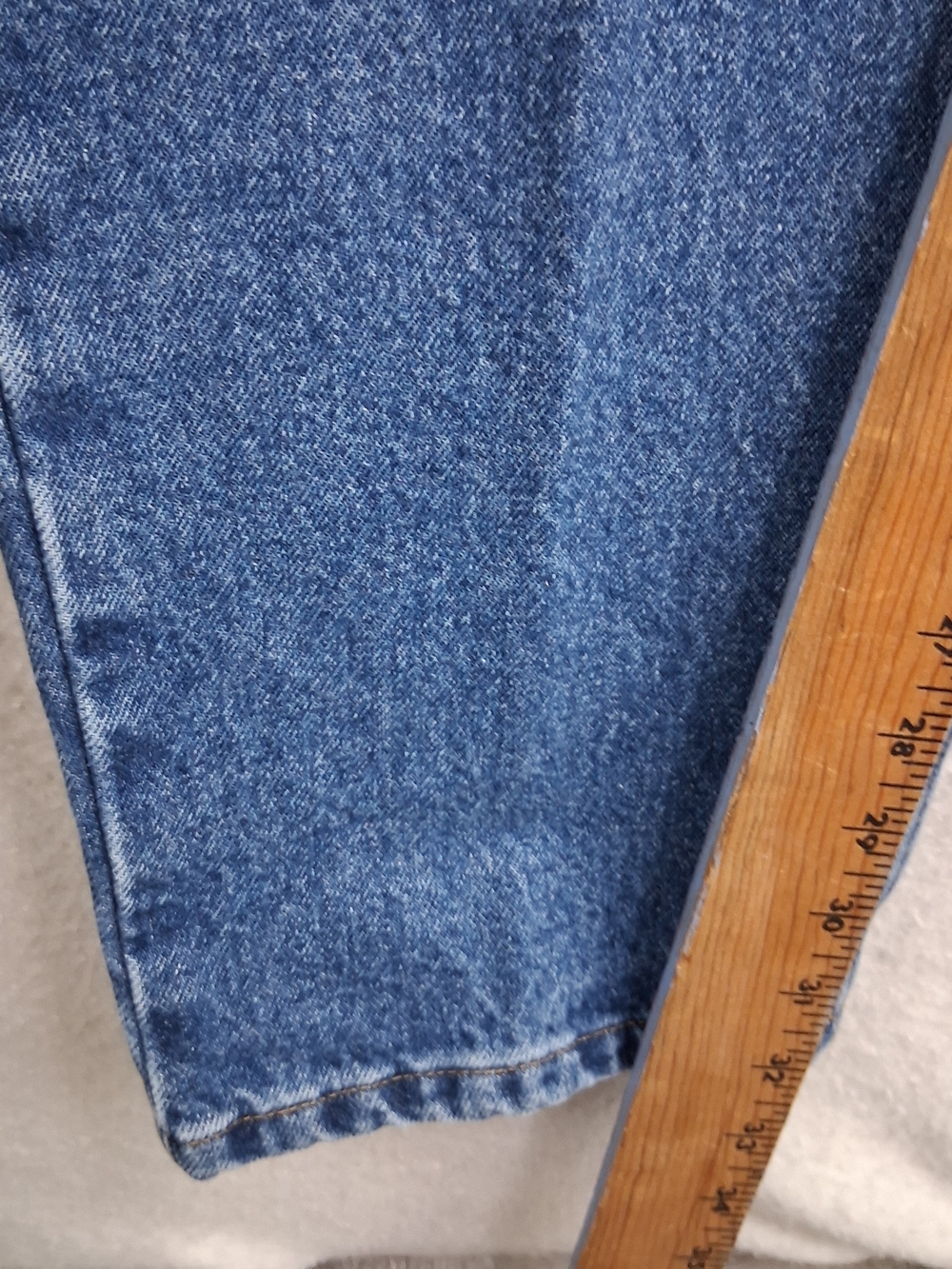 90s Vintage Eddie Bauer Womens 20 NWT Blue Denim Jeans High Rise Loose Fit Mom - Picture 15 of 16